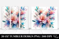 Abstract Shiny Azalea , Transparent 20 Oz Tumbler Product Image 1