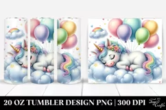 Baby Unicorn on Cloud | 20 Oz Tumbler Product Image 1