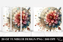Shiny Stained Dahlia | 20 Oz Tumbler Product Image 1