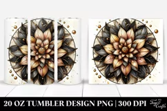 Golden Stained Dahlia | 20 Oz Tumbler Product Image 1