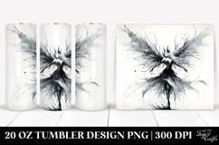 Gothic Dancing Fairy Washed Watercolor Tumbler Design Product Image 1