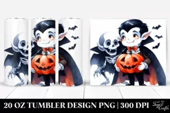 Funny Vampire Halloween Clipart 20 Oz Tumbler Product Image 1