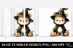 Cute Baby Bear for Halloween, Transparent PNG Product Image 1