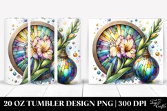 Wooden Stained Gladiolus | 20 Oz Tumbler Product Image 1