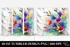 Colorful Lobelia Design | 20 oz Tumbler Product Image 1