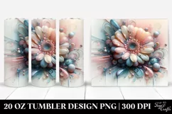 Gerbera Watercolor Splash 20 Oz Tumbler Product Image 1