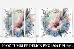 Abstract Gladiolus Clipart 20 Oz Tumbler Product Image 1