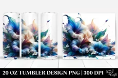 Glossy Morning Glory Abstract | 20 Oz Tumbler Product Image 1