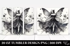 Washed Watercolor Gothic Dancing Fairy | 20 oz Tumbler Product Image 1