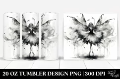 Washed Watercolor Gothic Dancing Fairy | 20 oz Tumbler Product Image 1