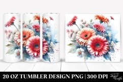 Colorful Washed Gerbera | 20 oz Tumbler Product Image 1