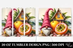 Whimsical Gnome with Pink Hat | 20 oz Tumbler Product Image 1