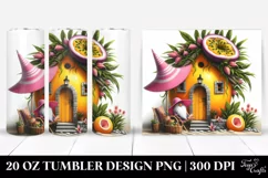 Whimsical Gnome with Pink Hat | 20 oz Tumbler Product Image 1