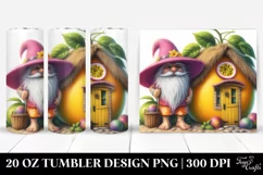 Whimsical Gnome with Pink Hat | 20 oz Tumbler Product Image 1