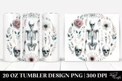 Simple Watercolor Skeleton | 20 oz Tumbler Product Image 1