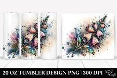 Wooden Stained Foxglove Clipart 20 Oz Tumbler Product Image 1