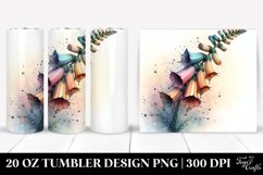 Wooden Stained Foxglove Clipart 20 Oz Tumbler Product Image 1