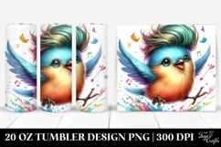 Cute Baby Bird Jumping | 20 oz Tumbler Product Image 1