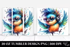 Cute Baby Bird Jumping | 20 oz Tumbler Product Image 1