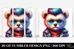 Cute Baby Bear Posed as Model, 20 Oz Tumbler Product Image 1