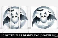 Funny Bat in Watercolor 20 Oz Tumbler Product Image 1