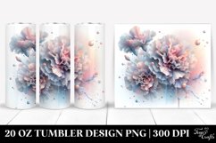 Shiny Carnation, Transparent 20 Oz Tumbler Product Image 1