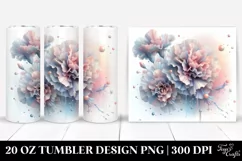Shiny Carnation, Transparent 20 Oz Tumbler Product Image 1