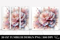 Shiny Carnation, Transparent 20 Oz Tumbler Product Image 1