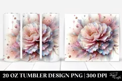 Shiny Carnation, Transparent 20 Oz Tumbler Product Image 1
