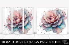 Shiny Carnation, Transparent 20 Oz Tumbler Product Image 1