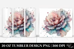 Shiny Carnation, Transparent 20 Oz Tumbler Product Image 1