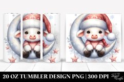 Winter Baby Cow Tumbler Design Product Image 1