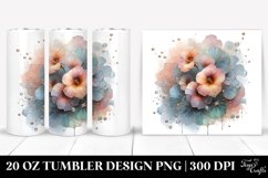 Abstract Shiny Nasturtium Clipart, Transparent 20 Oz Tumbler Product Image 1