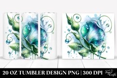 20 Oz Tumbler Sublimation | Shiny Sweet Pea Design Product Image 1