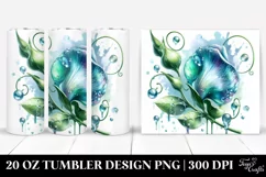 20 Oz Tumbler Sublimation | Shiny Sweet Pea Design Product Image 1