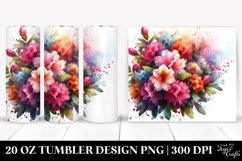 Vibrant Abstract Rhododendron | 20 Oz Tumbler Product Image 1