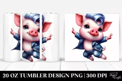 Cute Baby Pig Dressed | 20 oz Tumbler Product Image 1