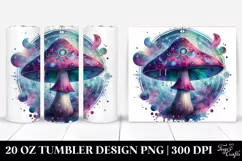 Vibrant Celestial Mushroom 20 Oz Tumbler Product Image 1