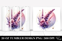 Glossy Lavender with Golden Insertions | 20 Oz Tumbler Product Image 1