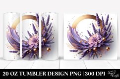 Glossy Lavender with Golden Insertions | 20 Oz Tumbler Product Image 1