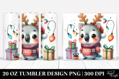 Cute Baby Parrot with Christmas Decor, Transparent PNG Product Image 1