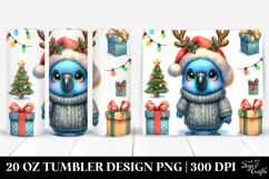 Expressive Baby Parrot for Winter PNG Product Image 1