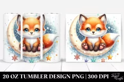 Vibrant Baby Fox Tumbler Design Product Image 1