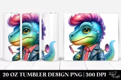 Cute Baby Dinosaur in Style PNG Product Image 1