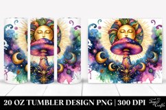 Vibrant Celestial Mushroom Clipart 20 Oz Tumbler Product Image 1