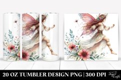 Boho Fairy Watercolor Clipart 20 Oz Tumbler Product Image 1