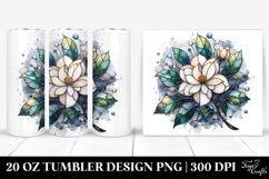 Stained Gardenia with Metalic Insertions | 20 Oz Tumbler Product Image 1