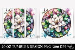 Stained Gardenia with Metalic Insertions | 20 Oz Tumbler Product Image 1