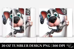 Great Dane Cartoon | 20 Oz Tumbler Product Image 1