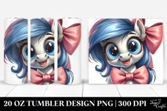 Funny Pony Portrait 20 Oz Tumbler Product Image 1